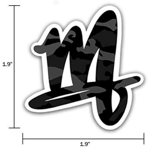 2" Black Camo Logo (SMALL)